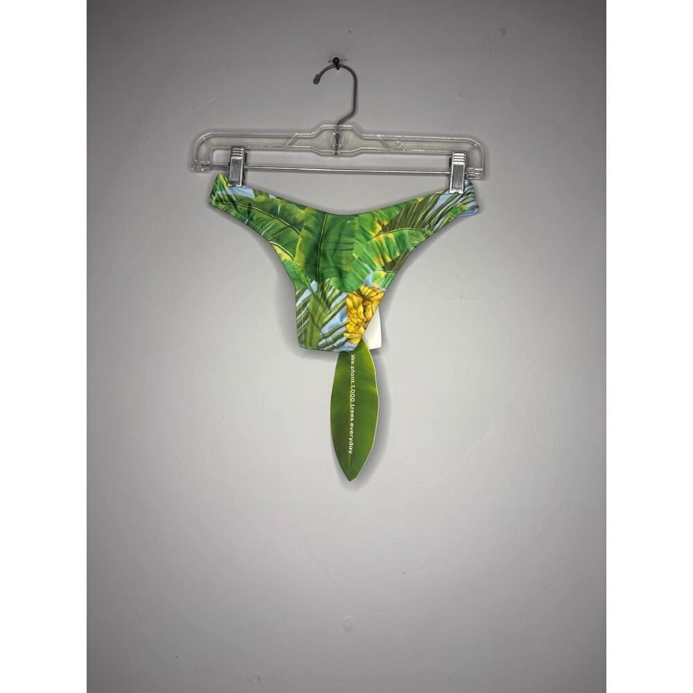 Brand New Farm Rio Women's Size XS Fresh Bananas Green Bikini Bottom Swimwear - Picture 5 of 5